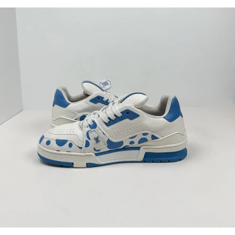 Size 6.5LV/7.5US - Louis Vuitton x Yayoi Kusama Trainer💙 RETAIL $1.4K! - Picture 7 of 10